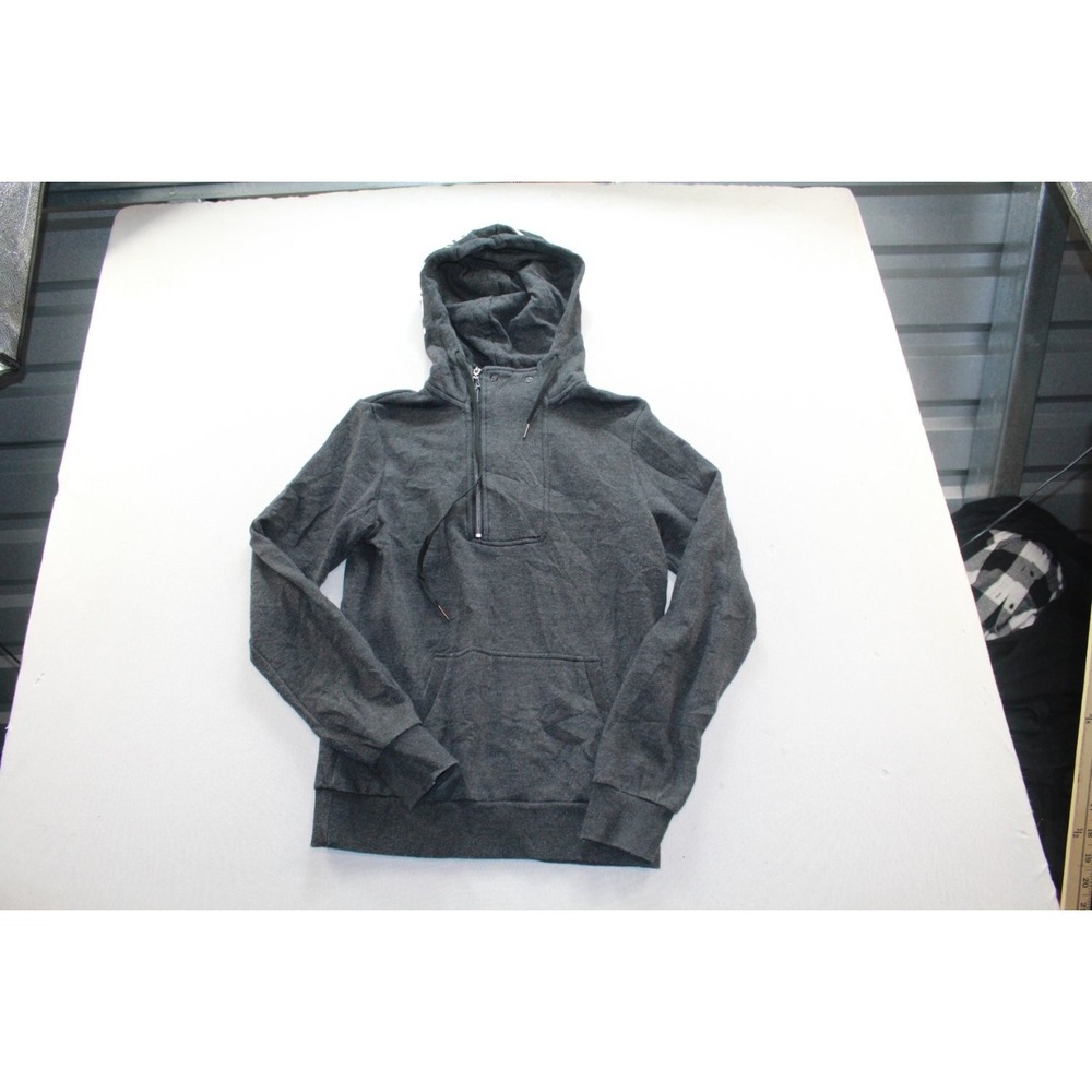 Fox Riders CO Hoodie Mens Large Gray Long Sleeve Crew Neck Kangaroo Pouch